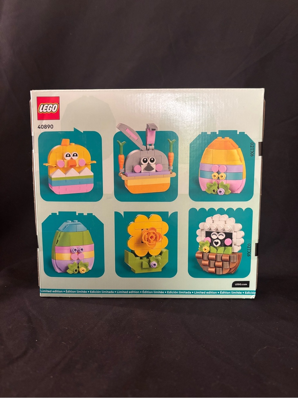 LEGO Pastel Easter Eggs & Characters Set - Yellow, Pink, Purple, Green, Blue New